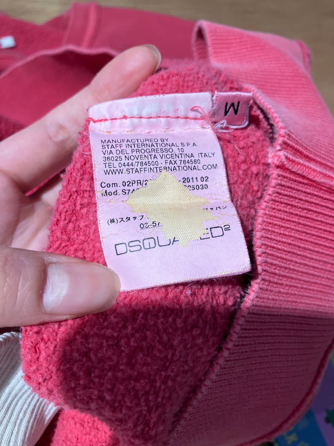 DSQUARED2 페인트 그래픽 스웻셔츠 상품이미지5