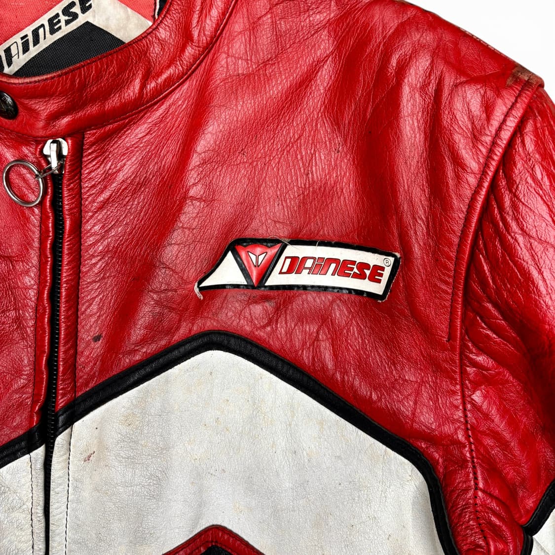 80's 다이네즈 레더 바이커 자켓 상품이미지3