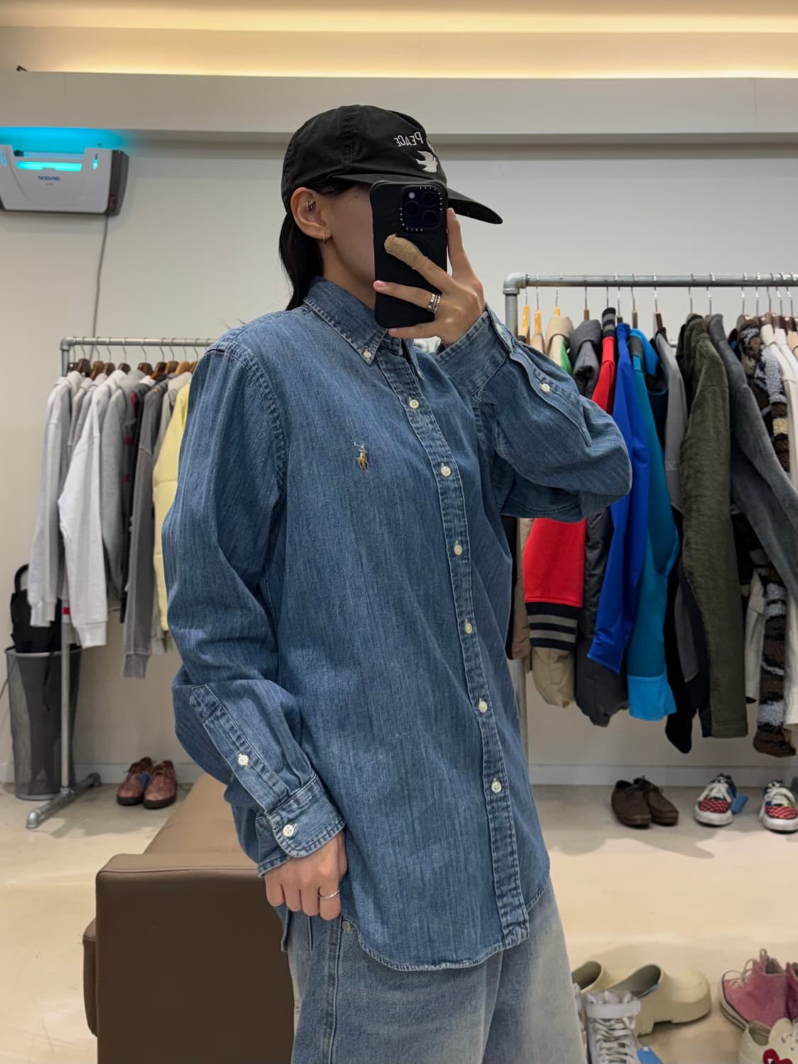 폴로 랄프로렌 샴브레이 데님셔츠 상품이미지7