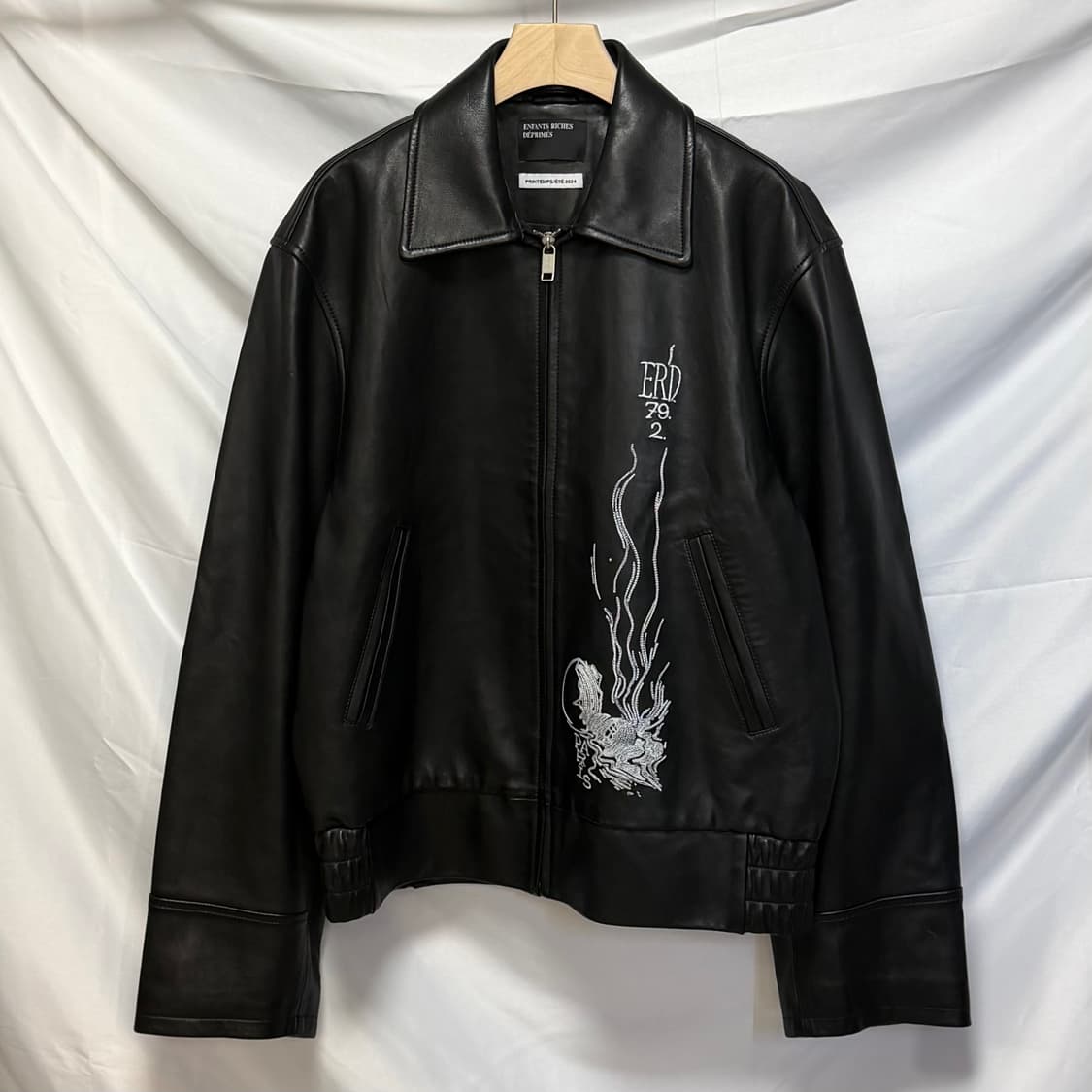 [S+급/L] ERD 앙팡리쉬 데프리메 17 레더 자켓 블랙 상품이미지1