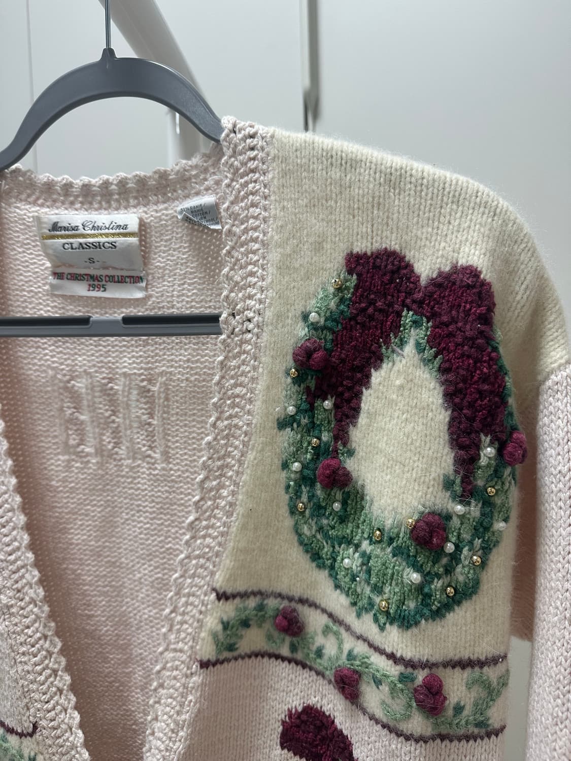 marisa christina 크리스마스 핑크 니트 가디건  상품이미지3