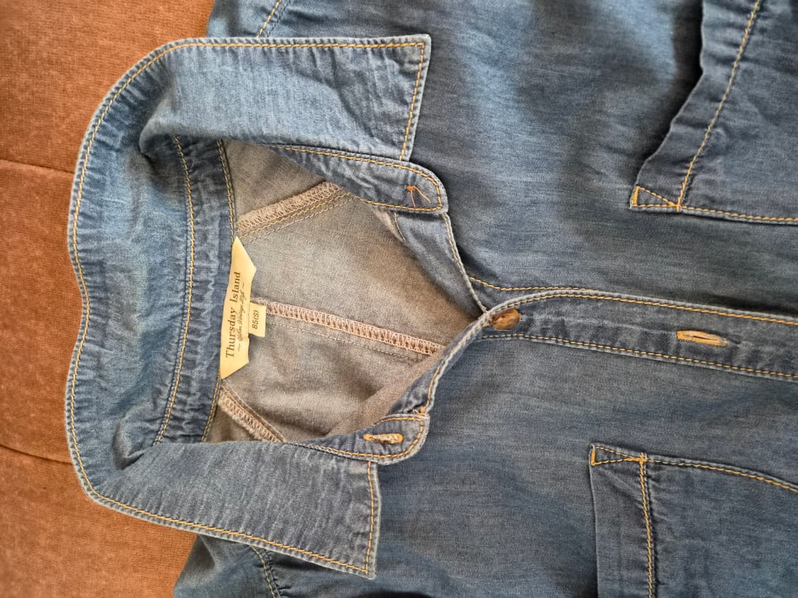 스데이아일랜드 여성 가오리핏인디고데님셔츠자켓 85S사이즈 상품이미지7