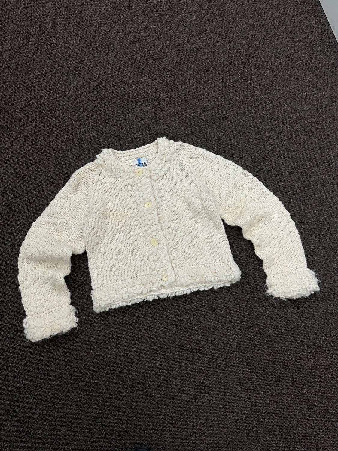 OS)Terrasse Dufferin 빈티지 여성 베이지 니트 가디건 상품이미지3