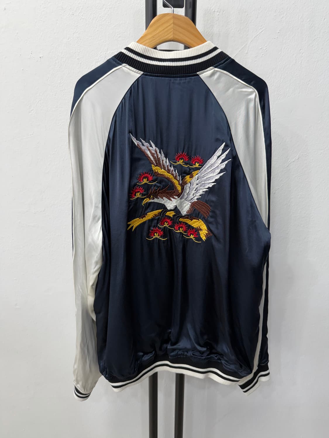 정품) 산드로옴므 독수리 자수 스카쟌 자켓 XL 상품이미지5