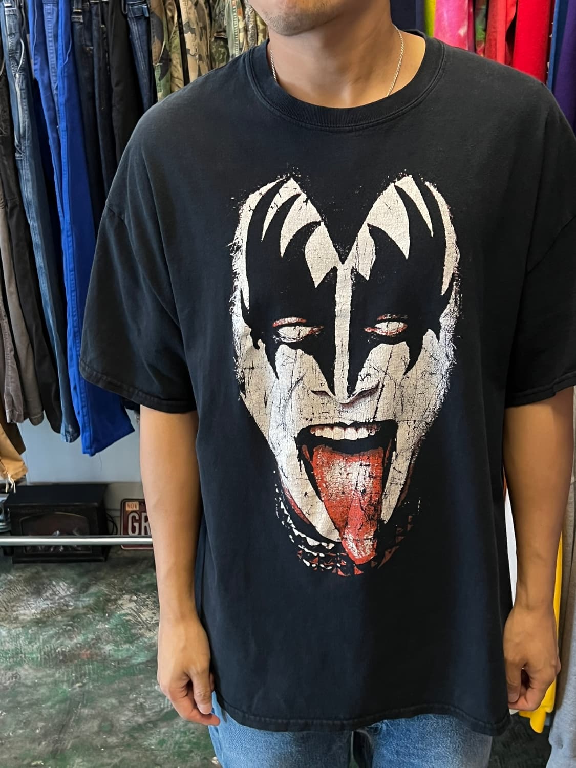[2XL] KISS 머천다이즈 진 시몬스 그래픽 밴드 티셔츠 상품이미지2