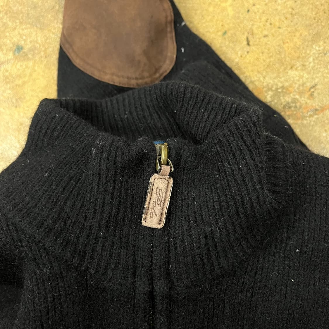 [ 정품/XL ] 폴로랄프로렌 램스 울 엘보패치 니트 집업 자켓 b15 상품이미지7