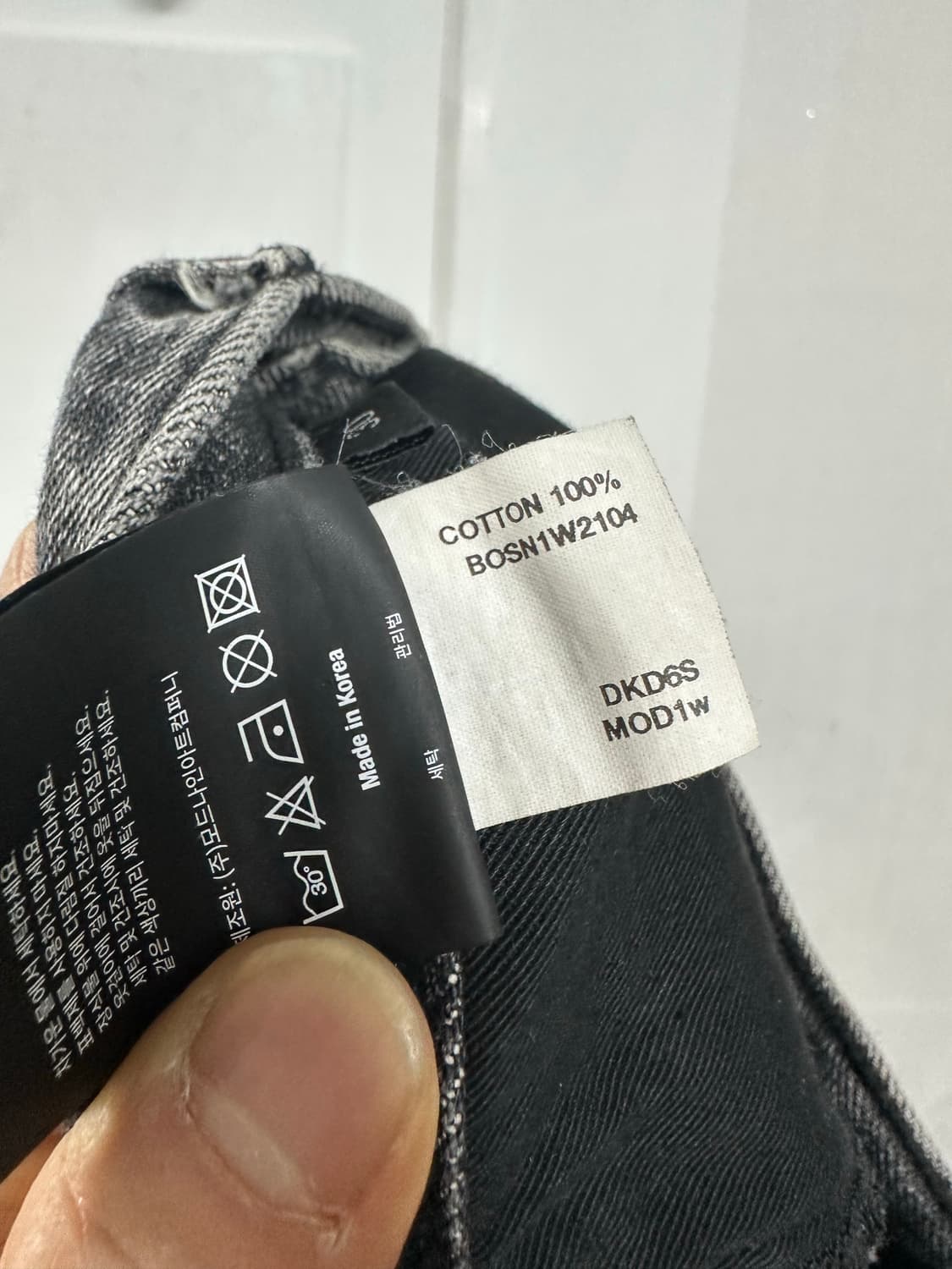 모드나인 블랙 더스트 데님 팬츠 상품이미지4