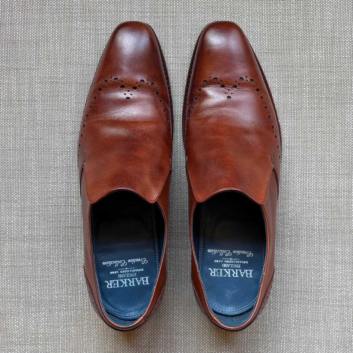 영국 BARKER BOURNE 로즈우드 브로그 슬립온 상품이미지7