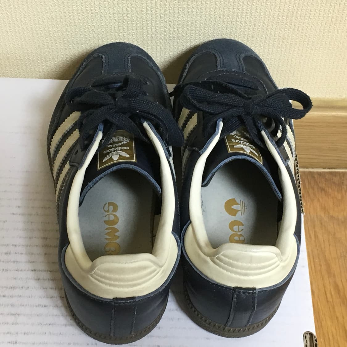 아디다스 삼바 OG 나이트 네이비 크림 화이트 225 상품이미지6
