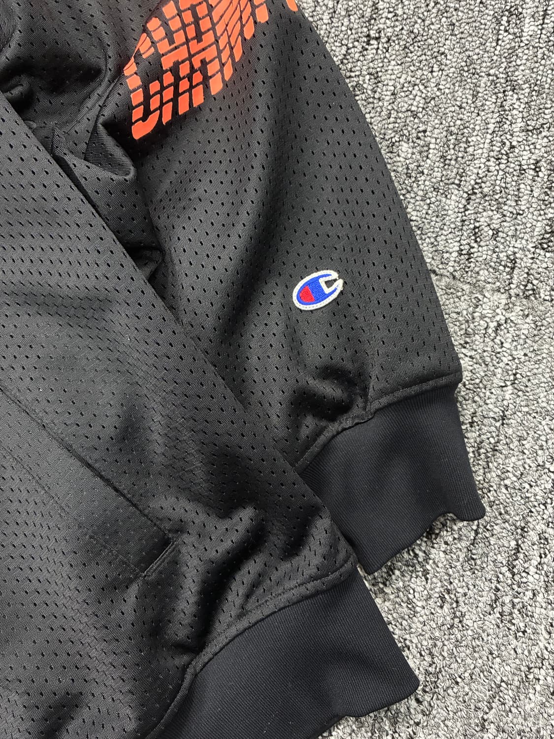 챔피온 제펜 오렌지 블랙 트랙탑 져지 L 상품이미지10