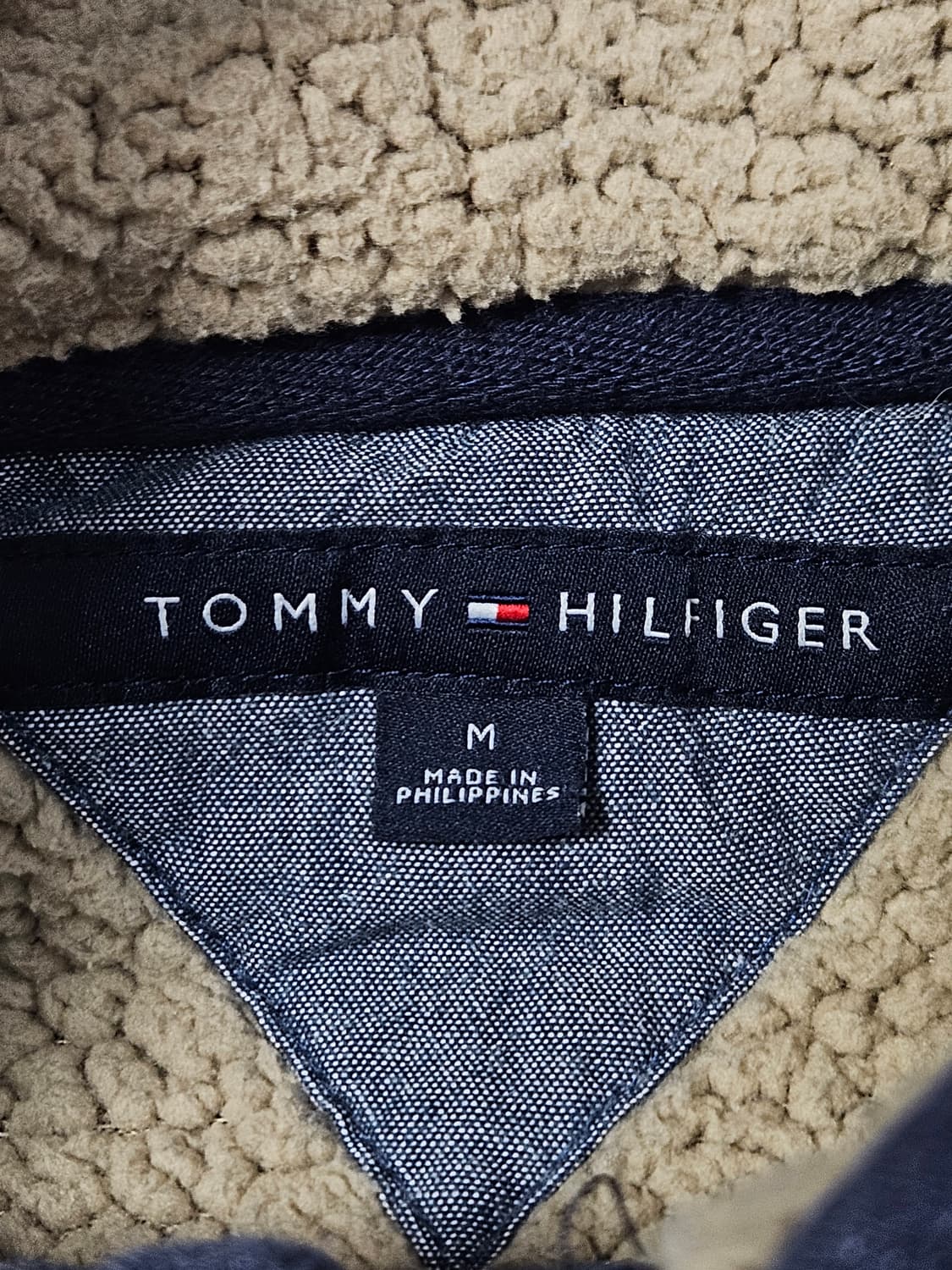 타미힐피거 차이나 봄버자켓 워싱 코튼 집업 빈티지 M 상품이미지3