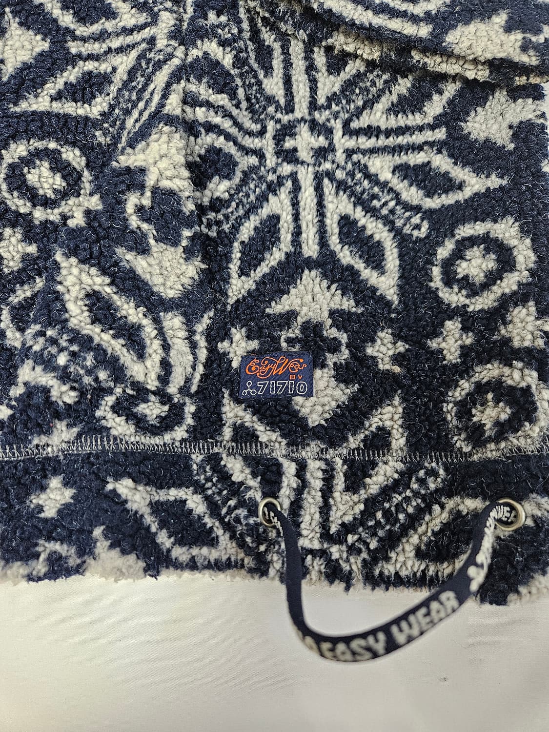 오일릴리 정품 일본판 아즈텍 브이넥 신칠라 플리스 후리스 빈티지 XL 상품이미지4