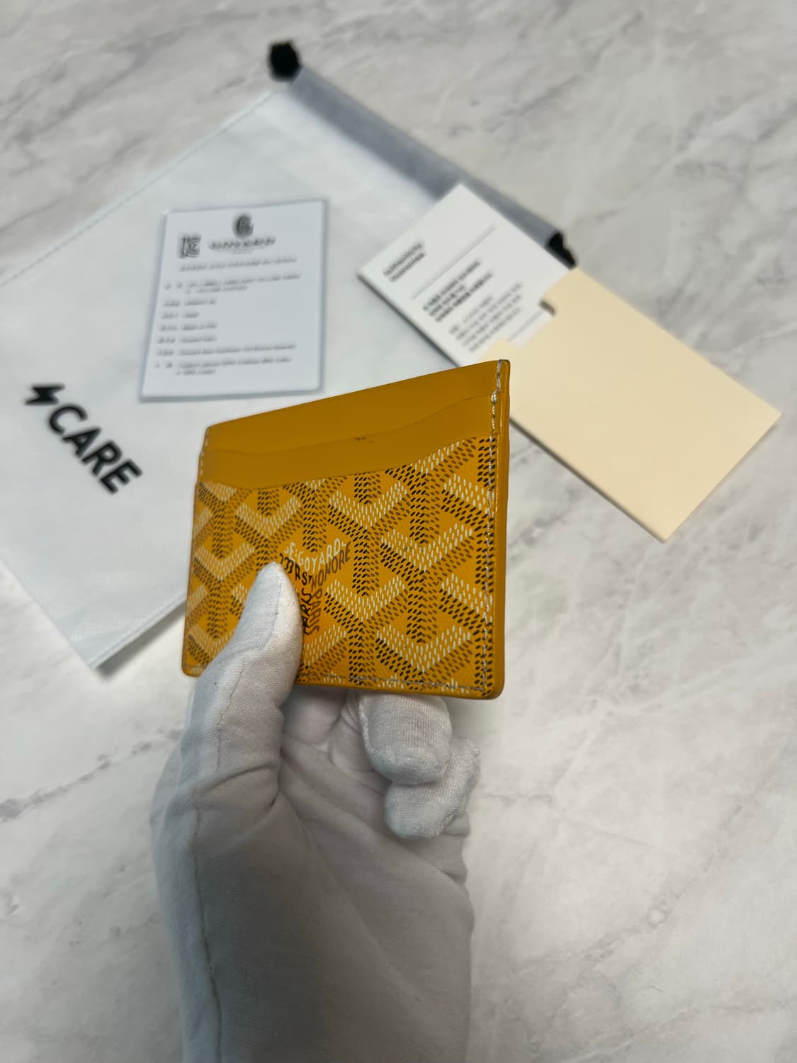 고야드 생쉴피스 카드지갑 옐로우 상품이미지8