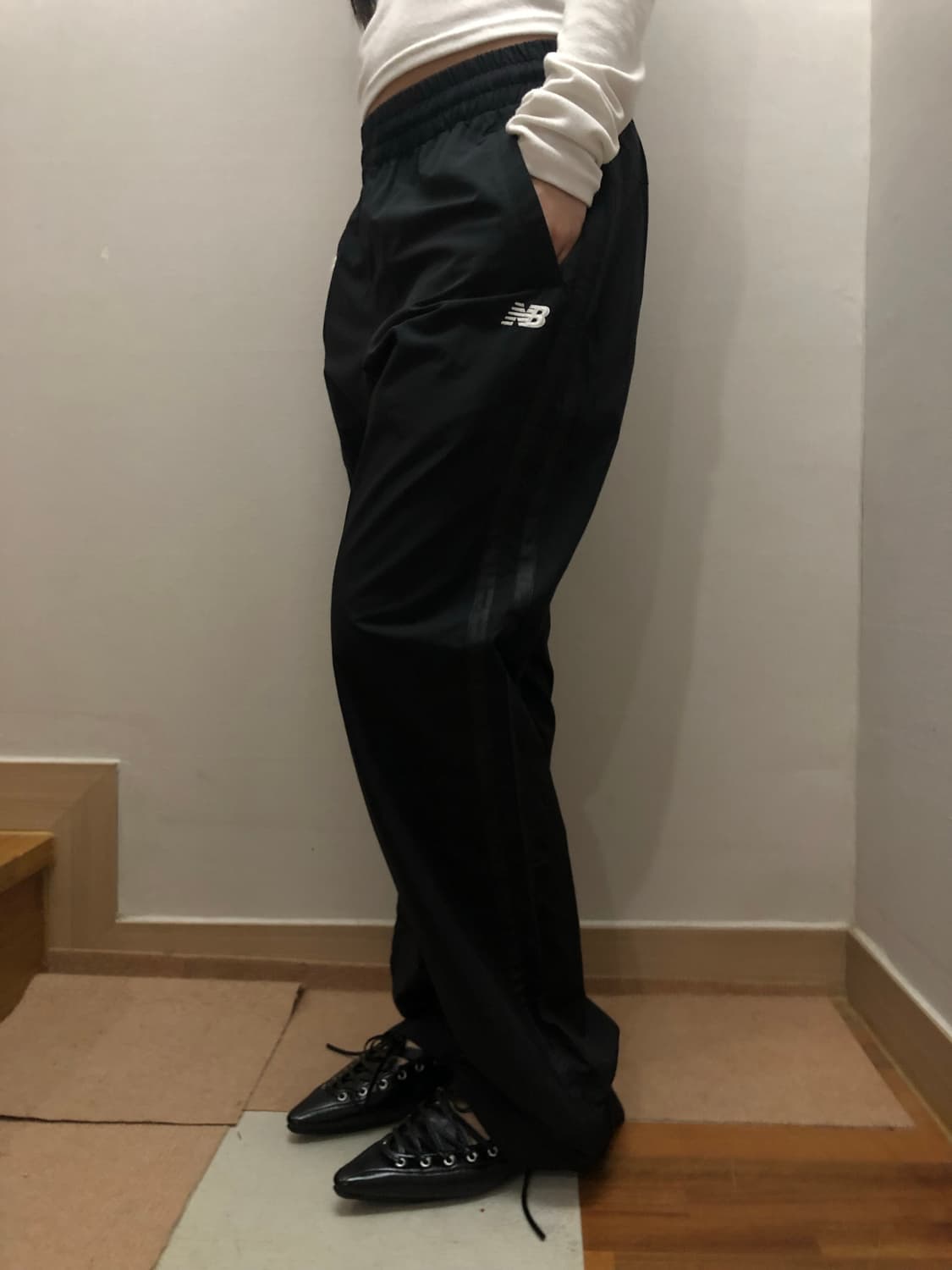 빈티지 뉴발란스 블랙 트레이닝 팬츠 상품이미지5