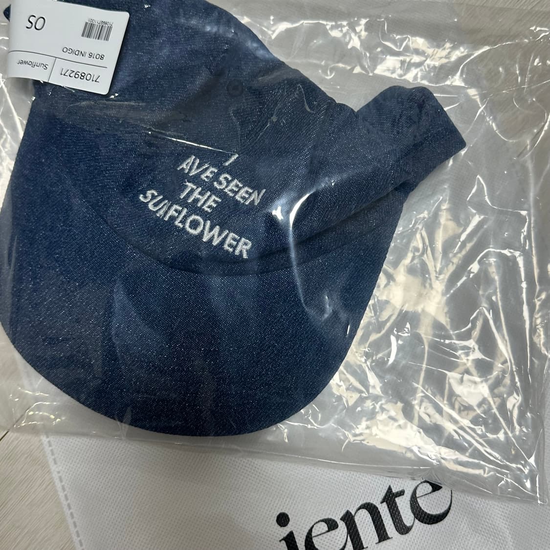 Sunflower 선플라워 자수 데님 볼캡 상품이미지2