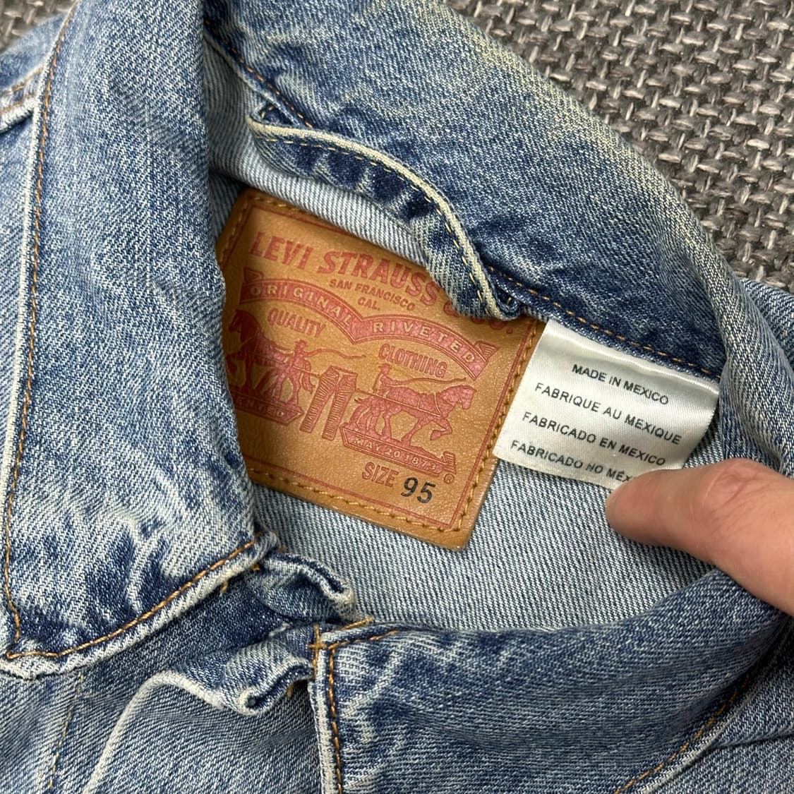 리바이스 연청 빈티지 청자켓 95 상품이미지7