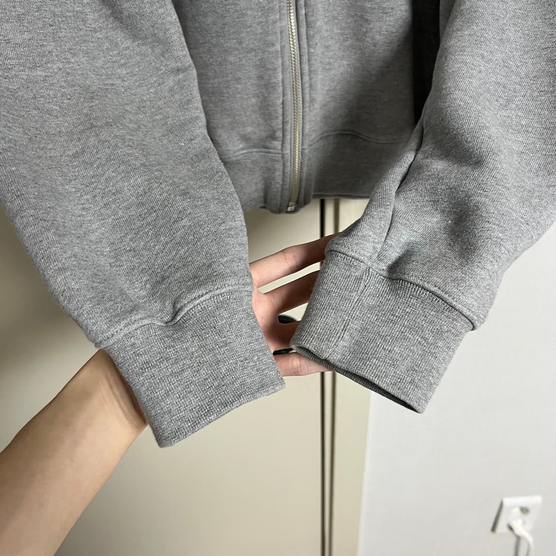 아이앱 스튜디오 후드 집업 그레이 L 상품이미지5