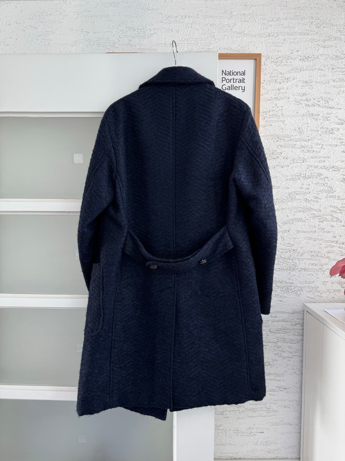 [Lansmere] 란스미어 헤링본 더블 코트 네이비 048 상품이미지8