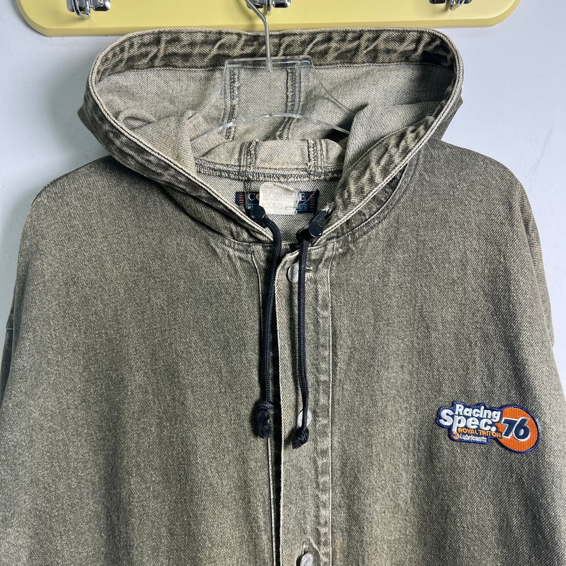 VTG 빈티지 카키 데님 야상 코트 M 상품이미지4