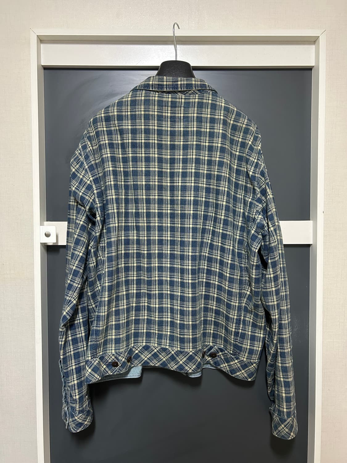 더블알엘 인디고 체크 자켓 블루종  상품이미지2