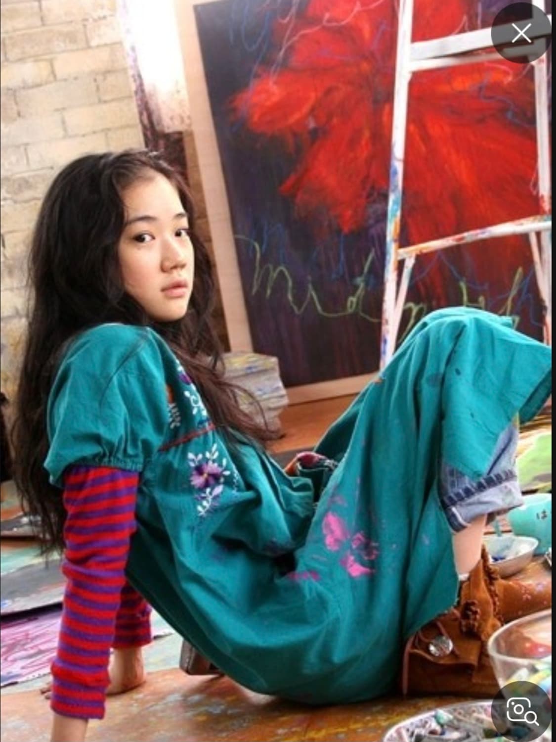 멕시칸 자수원피스 아오이유우 하구미룩 모리룩 모리걸 상품이미지8