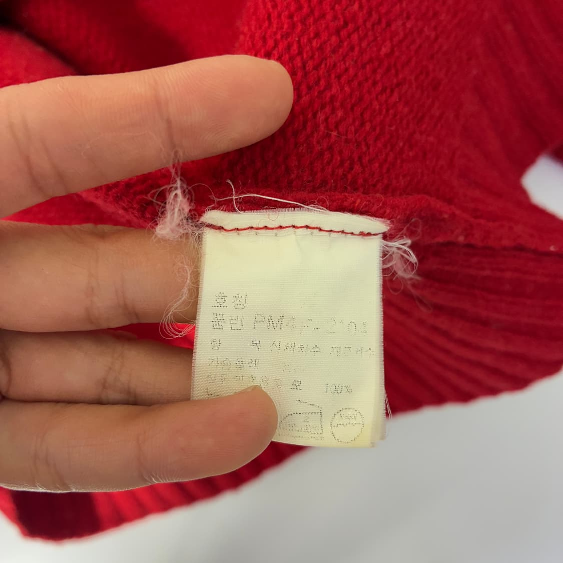 Polo  폴로 랄프로렌 자수 램스울 레드 니트 가디건 상품이미지6