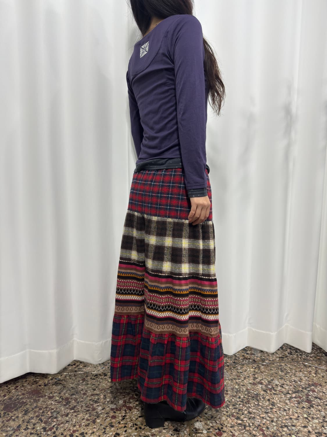 pattern long skirt 상품이미지5