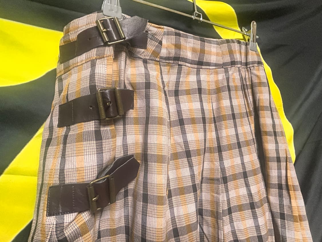 영국풍 모리걸 체크무늬 롱 스커트 상품이미지2