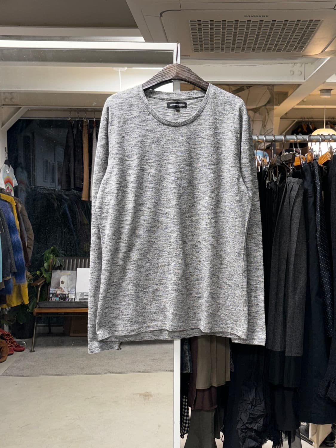 세만틱 디자인 멜란지 롱슬리브 상품이미지1