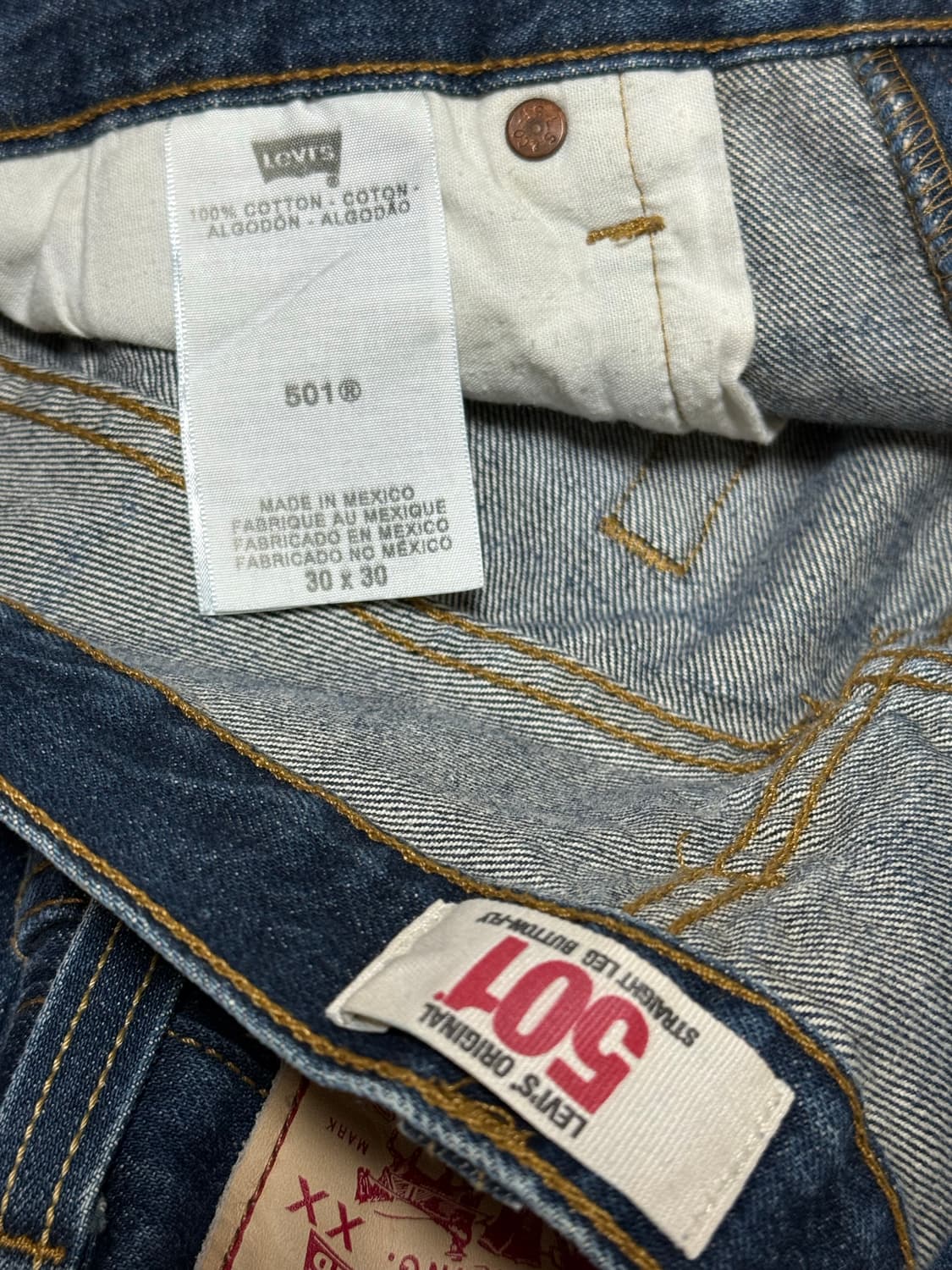 리바이스 501 버튼플라이 데님팬츠 상품이미지4