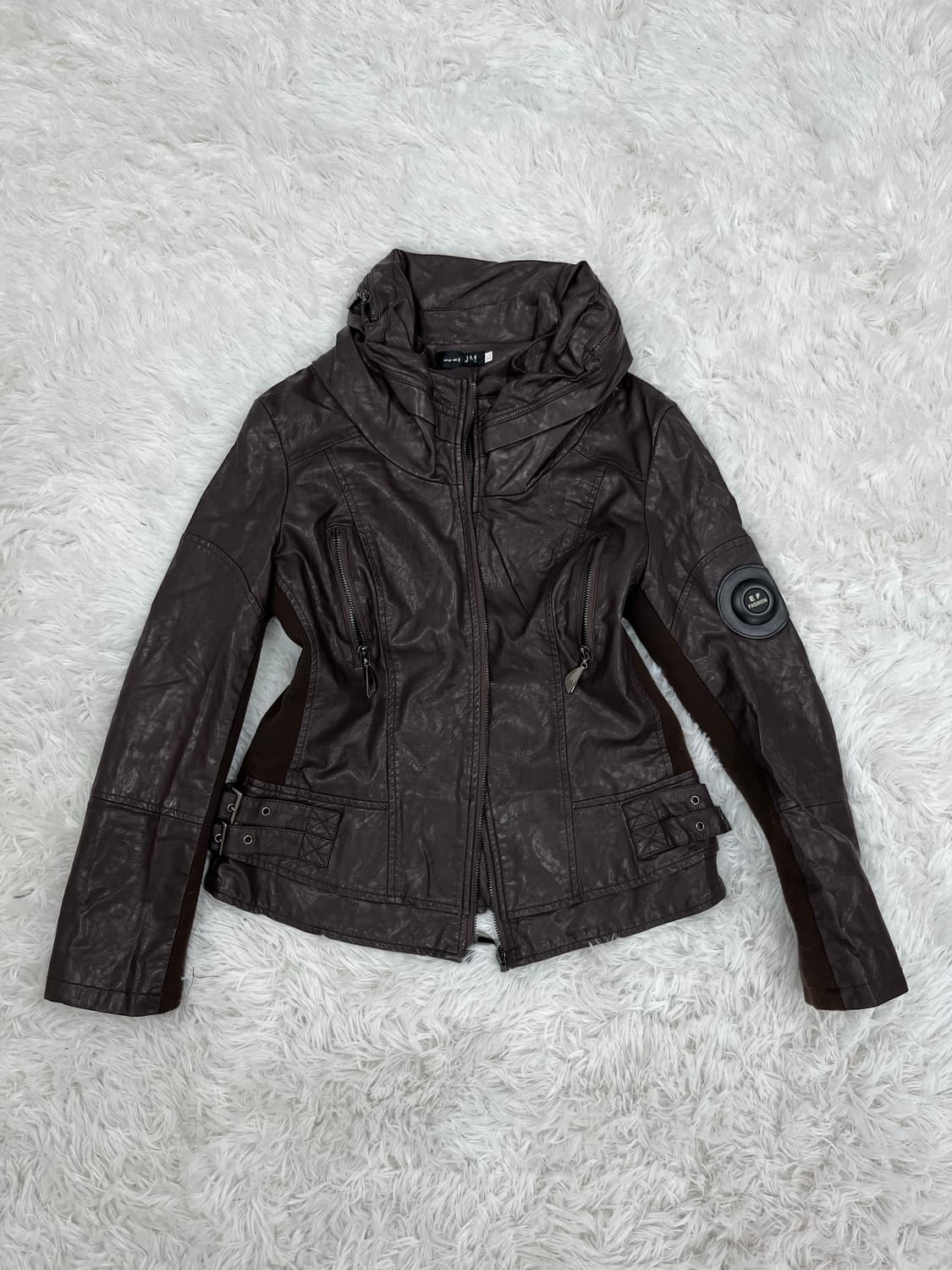 JM style 다크 브라운 레더 자켓 상품이미지7