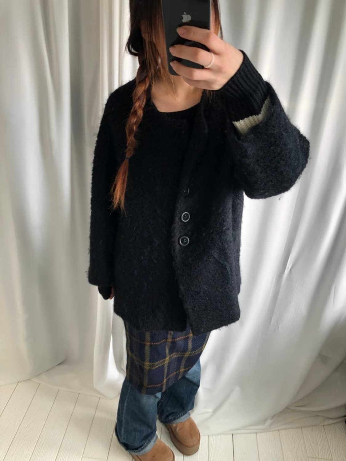 547. black soft midi hoodie coat 상품이미지4