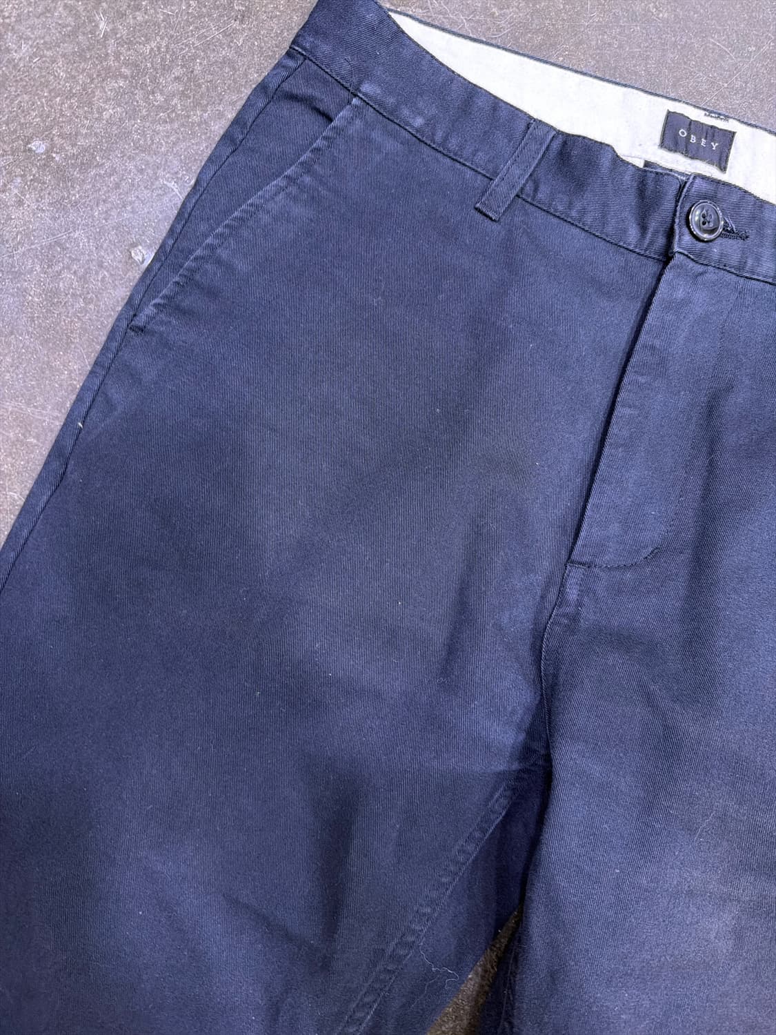 오베이 코튼 치노팬츠 레귤러핏 네이비 33 상품이미지4