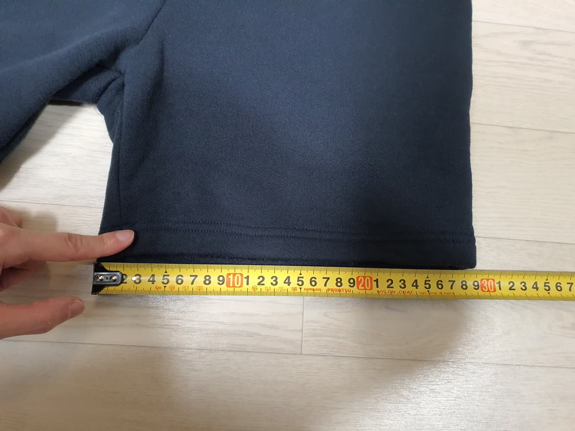 laa la 어패럴 스웨트 쇼츠 다크네이비 티셔츠 샘플 상품이미지4