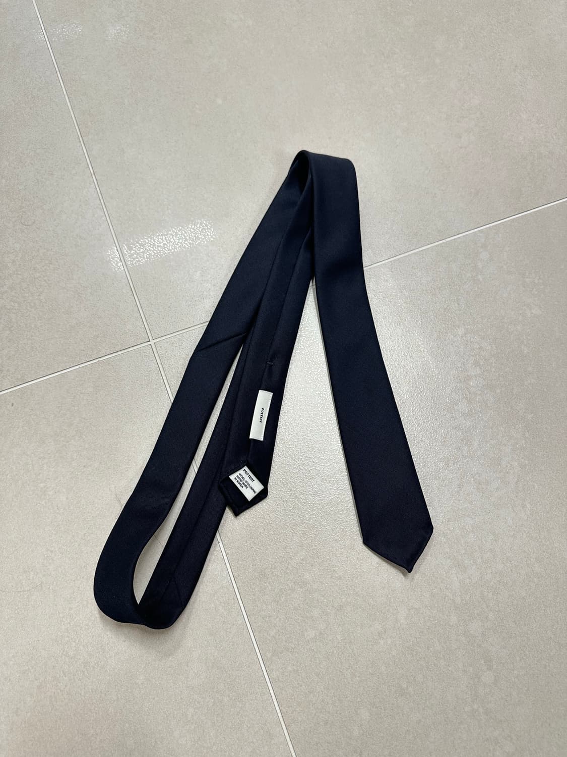 포터리 Pottery 울 넥타이 다크네이비 상품이미지1