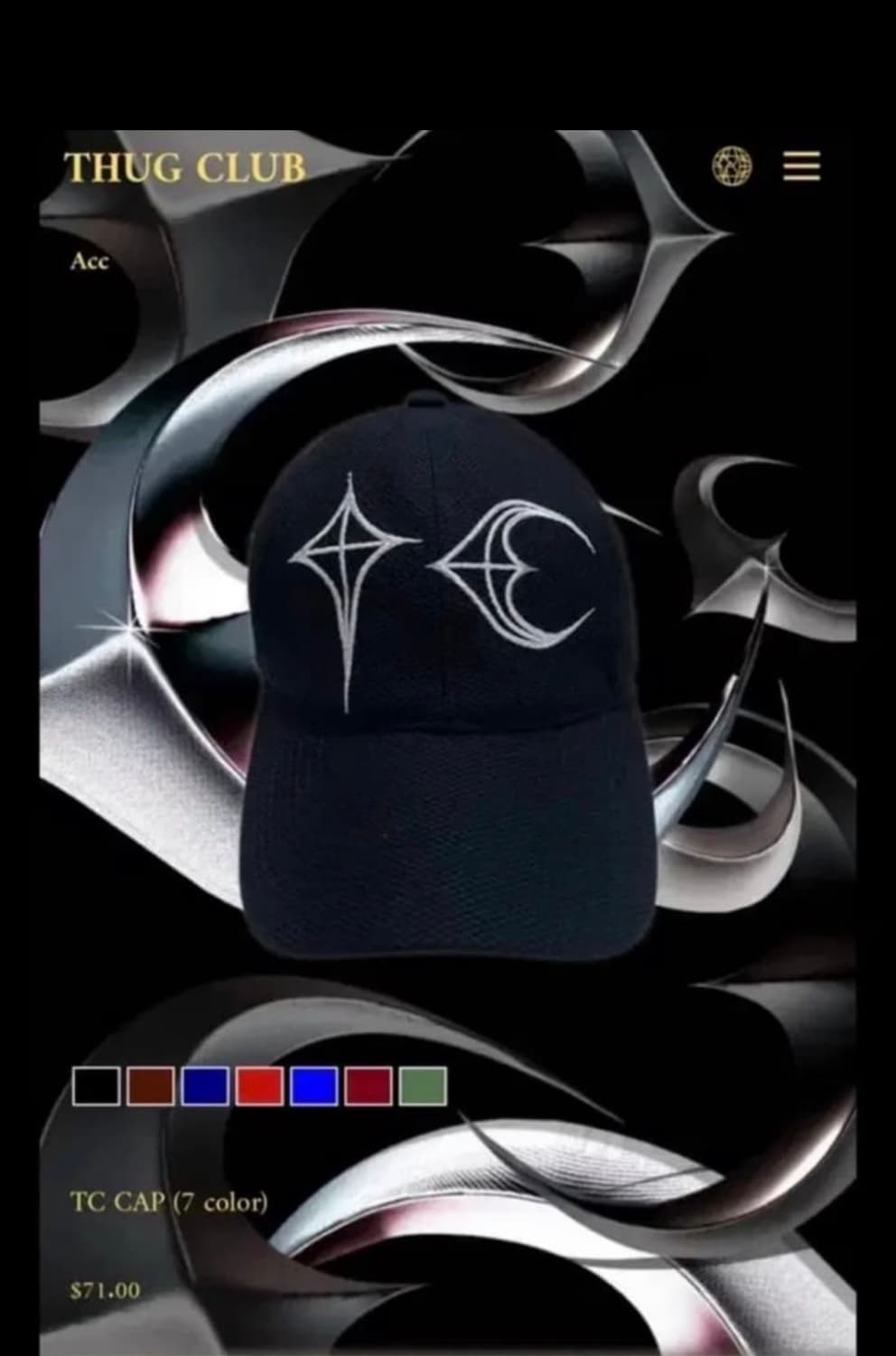 Thug Club 모자 상품이미지1