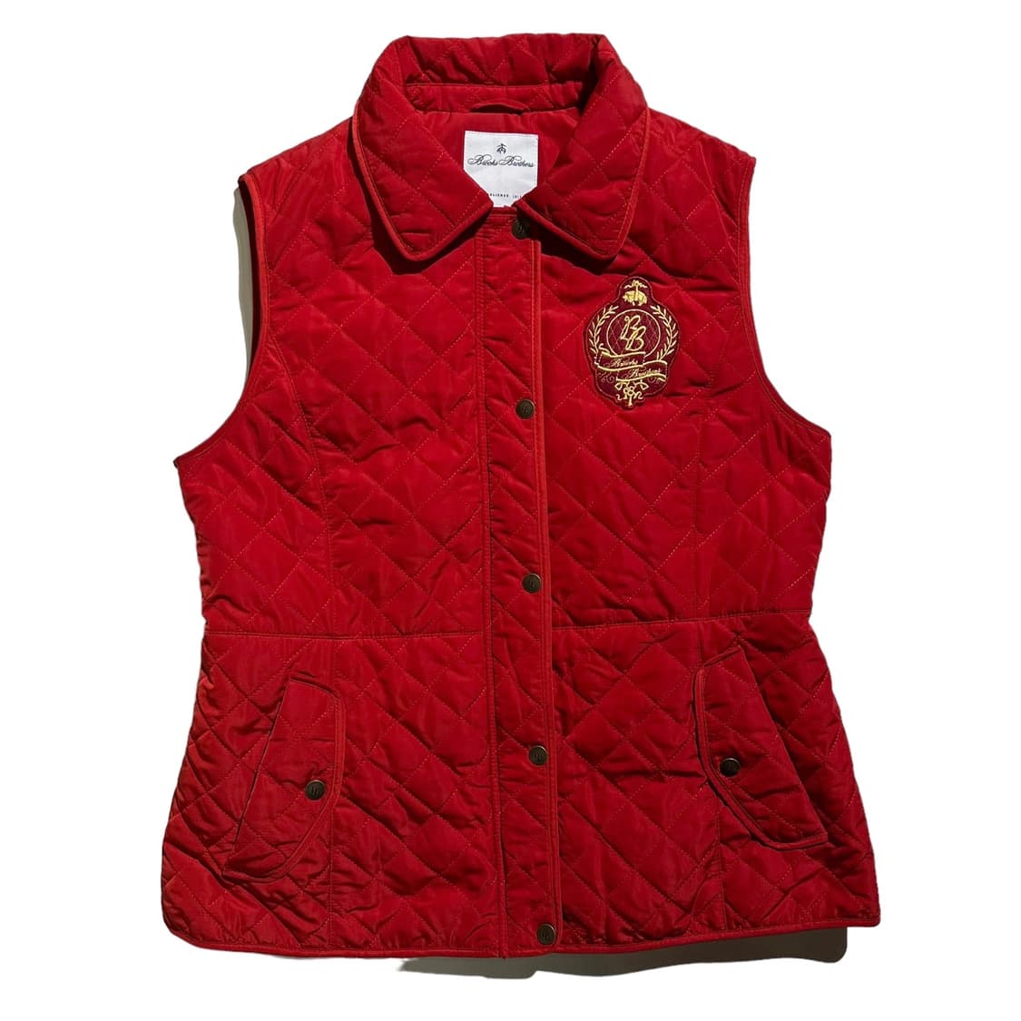 브룩스 브라더스 구스다운 크레스트 로고 퀼팅 베스트 상품이미지1