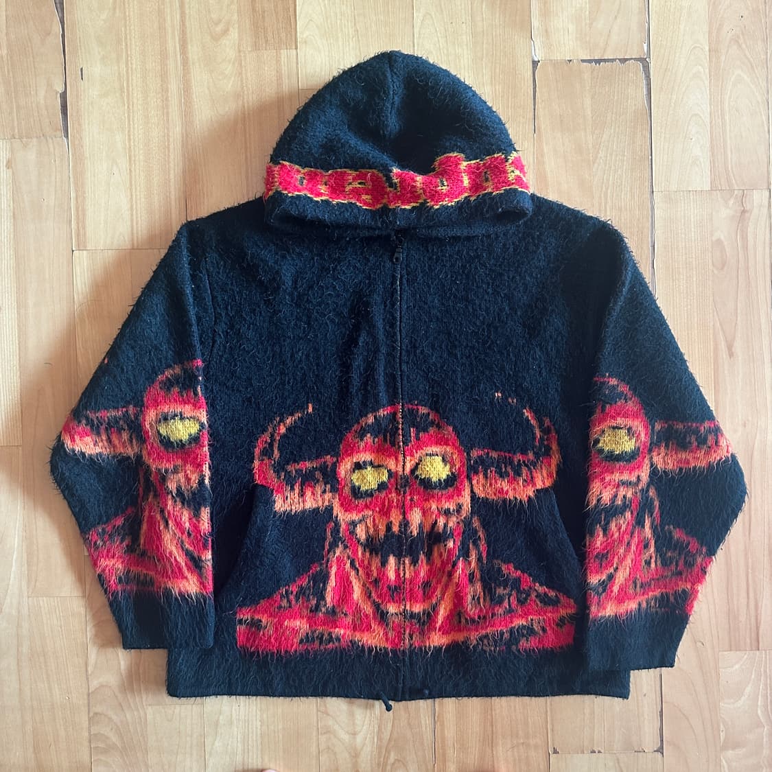 슈프림 x 토이머신 모헤어 후드 집업 상품이미지1