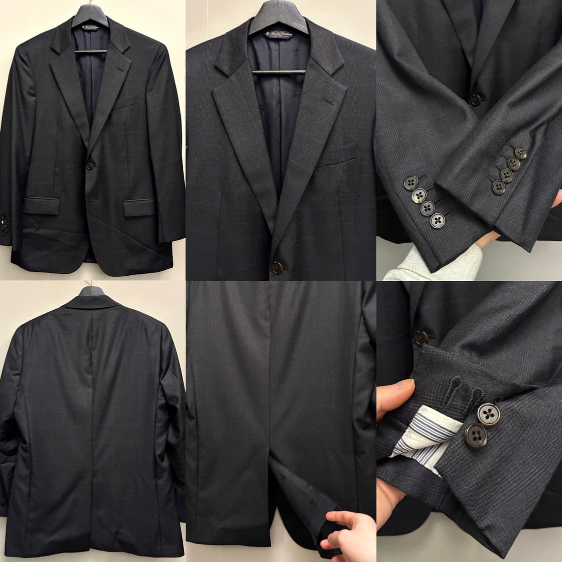 (97/32)브룩스브라더스 글렌체크 까노니코 수트셋업 남자정장 상품이미지4