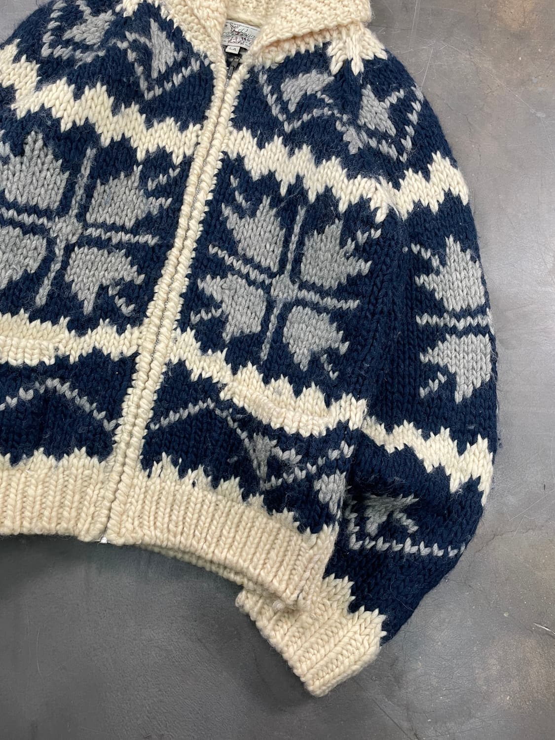 빈티지 코위찬 니트집업 상품이미지3