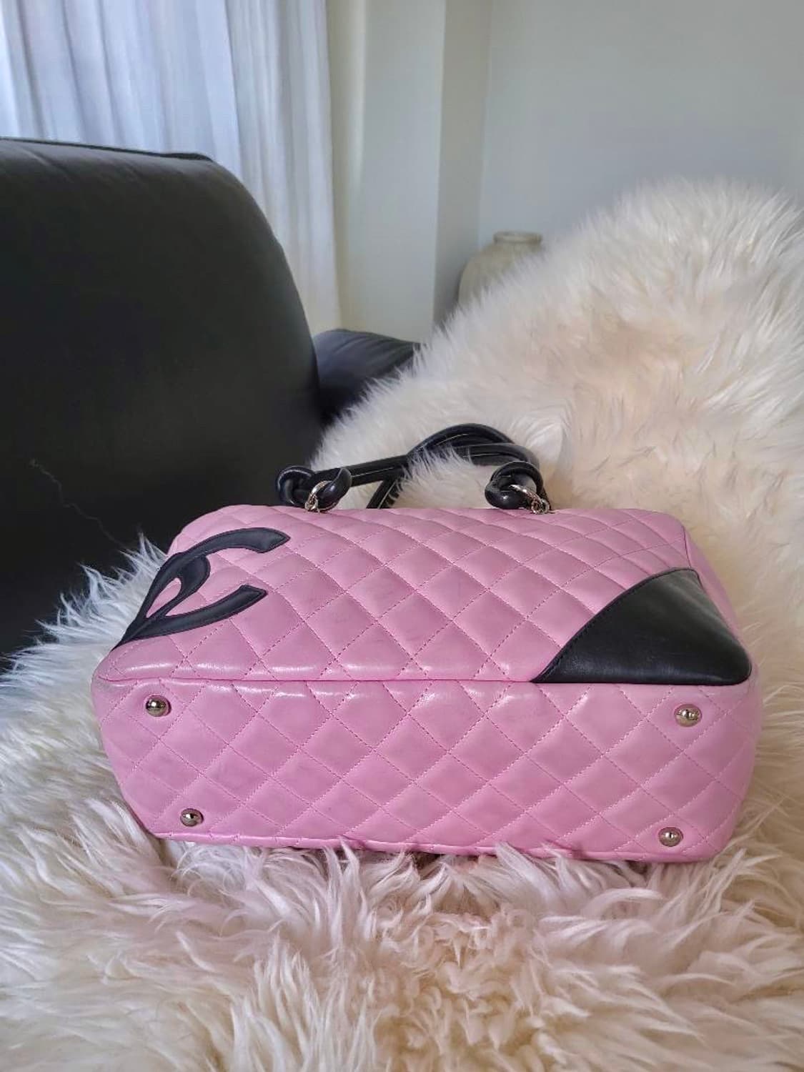 샤넬 깜봉 핑크 숄더백 상품이미지4