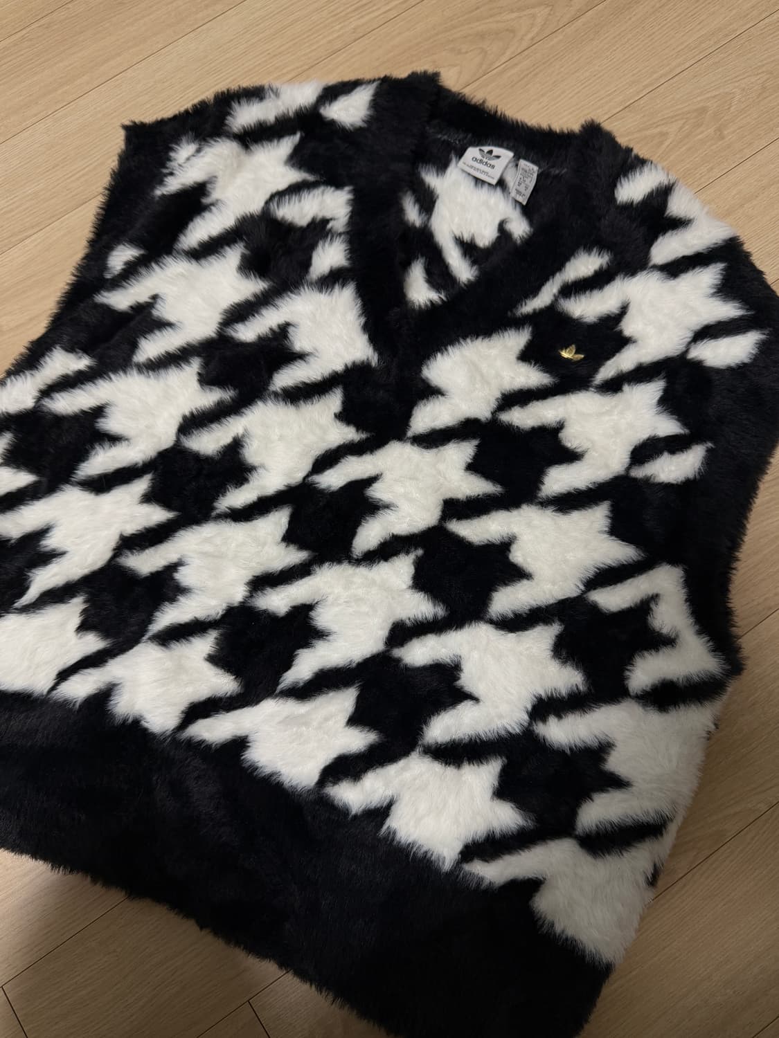 아디다스 쉐르파 조끼 블랙 하운드투스 M 상품이미지1