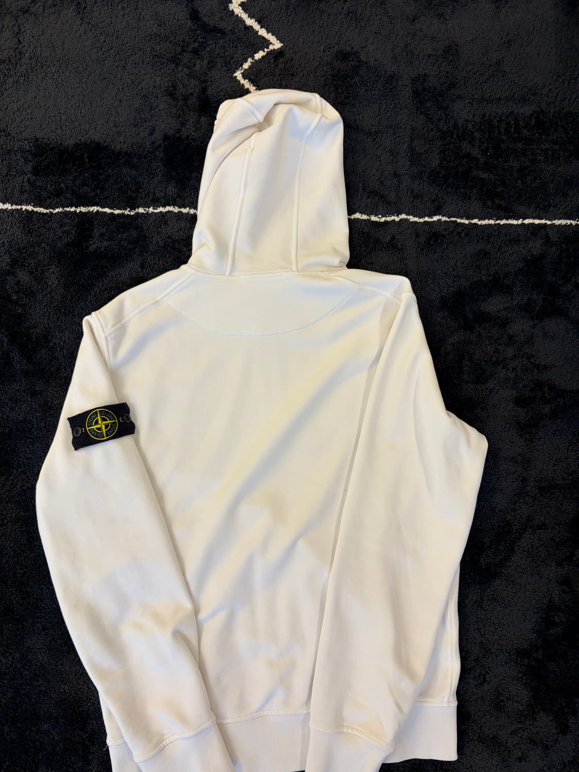 [S] 스톤아일랜드 22SS 와펜 후드티 화이트 (정품/상태s급) 상품이미지2