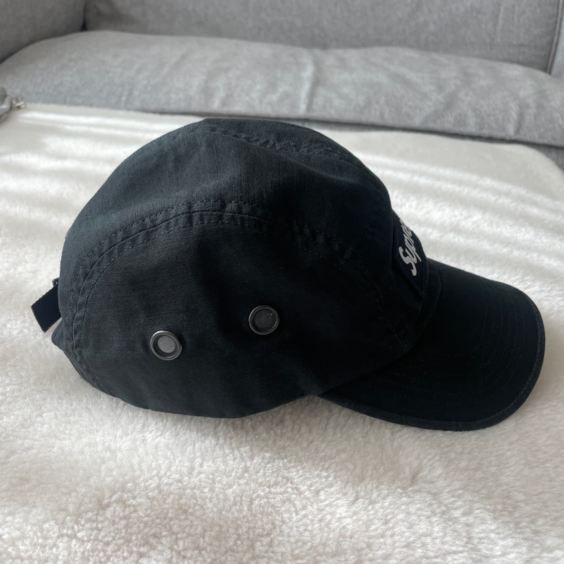 슈프림 밀리터리 캠프캡 블랙 24FW 상품이미지4