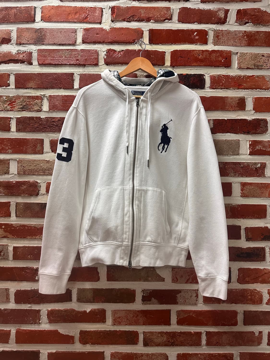 (L)폴로랄프로렌 빅포니 후드집업 화이트 상품이미지1
