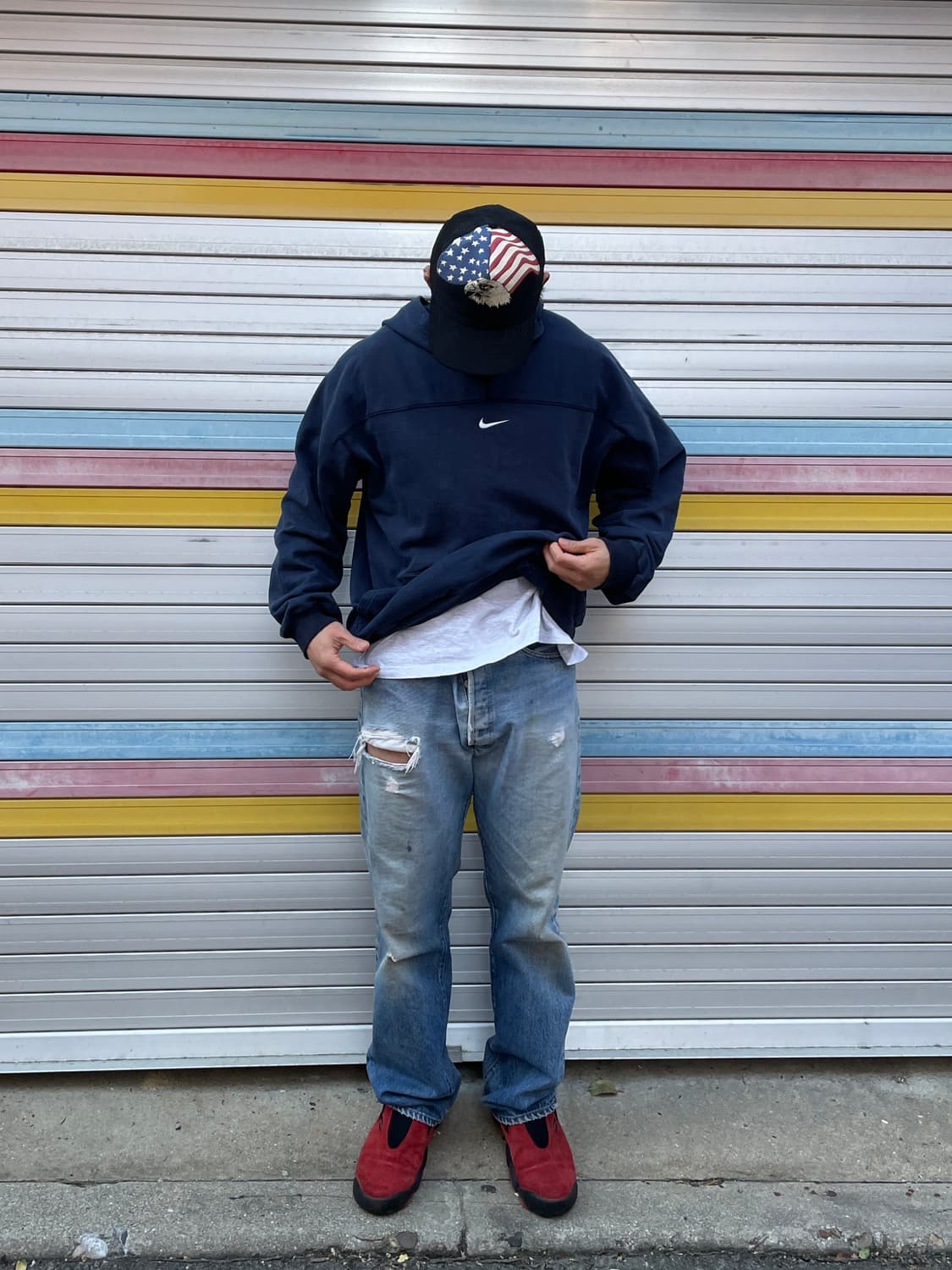 90s Nike Air Center Swoosh Hoodie 상품이미지4