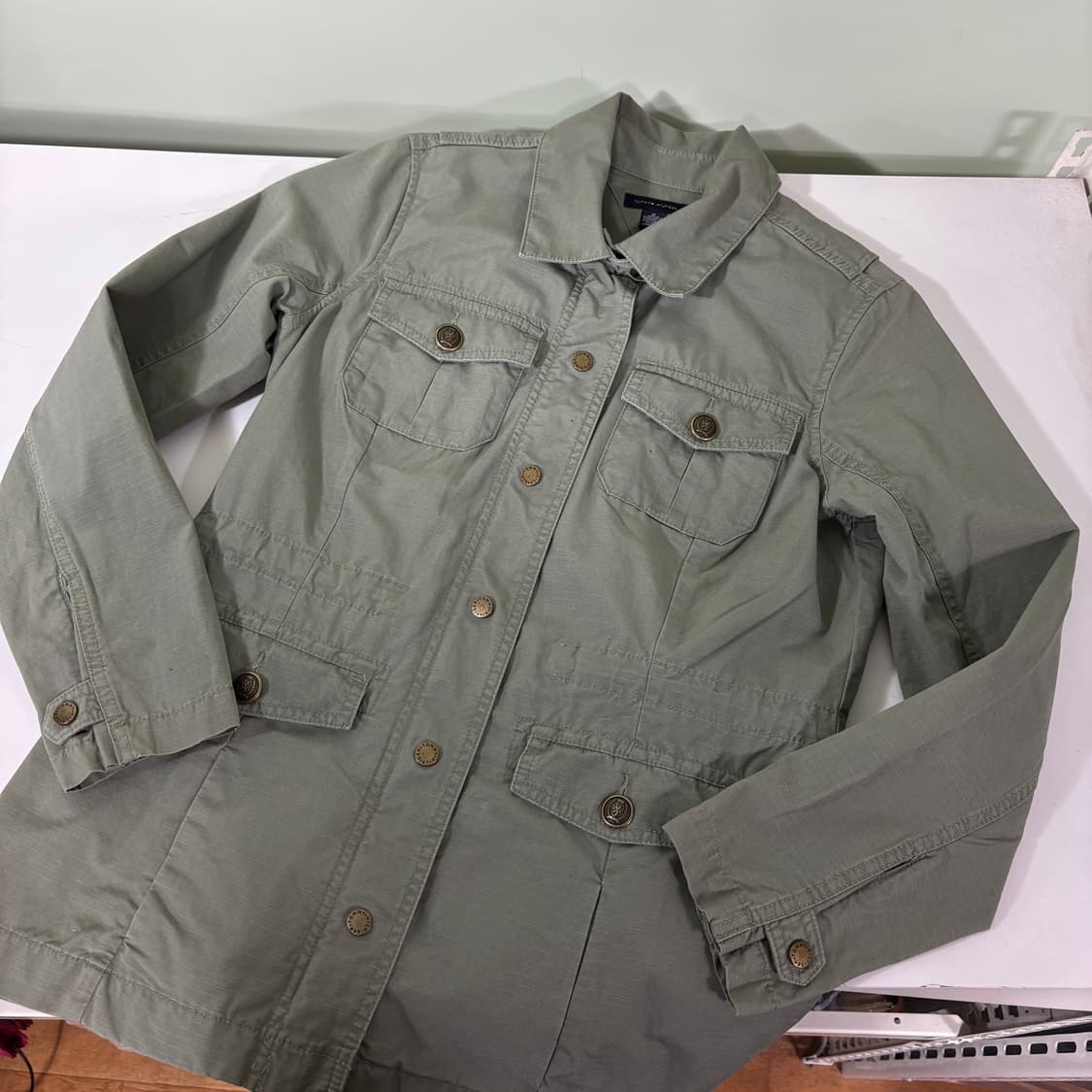 우먼M 타미힐피거 카키 립스탑 야상자켓 상품이미지1