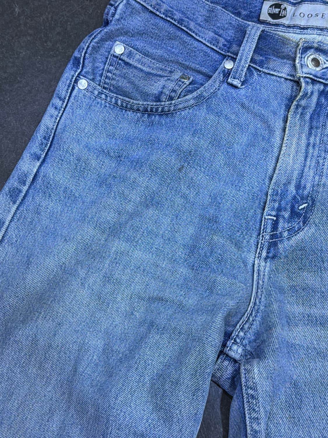 리바이스 실버탭 루즈 스트레이트핏 빈티지 워싱 데님팬츠 28 상품이미지6