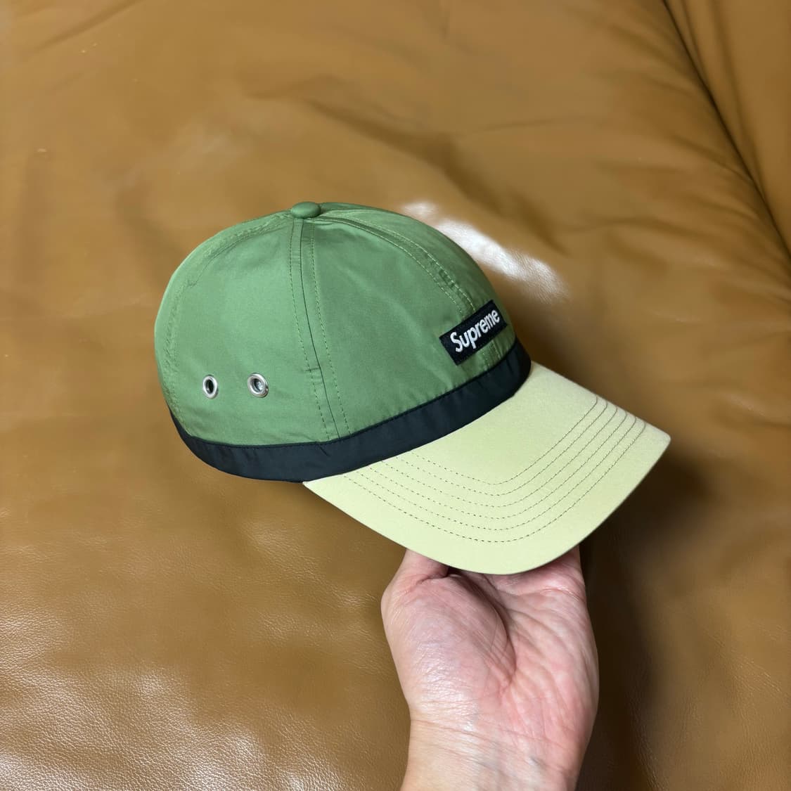 Supreme 슈프림 투톤 그린 6패널 볼캡 모자 2Tone Green 상품이미지3
