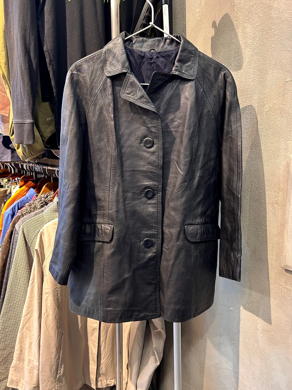 Cow leather 레더 자켓 상품이미지1